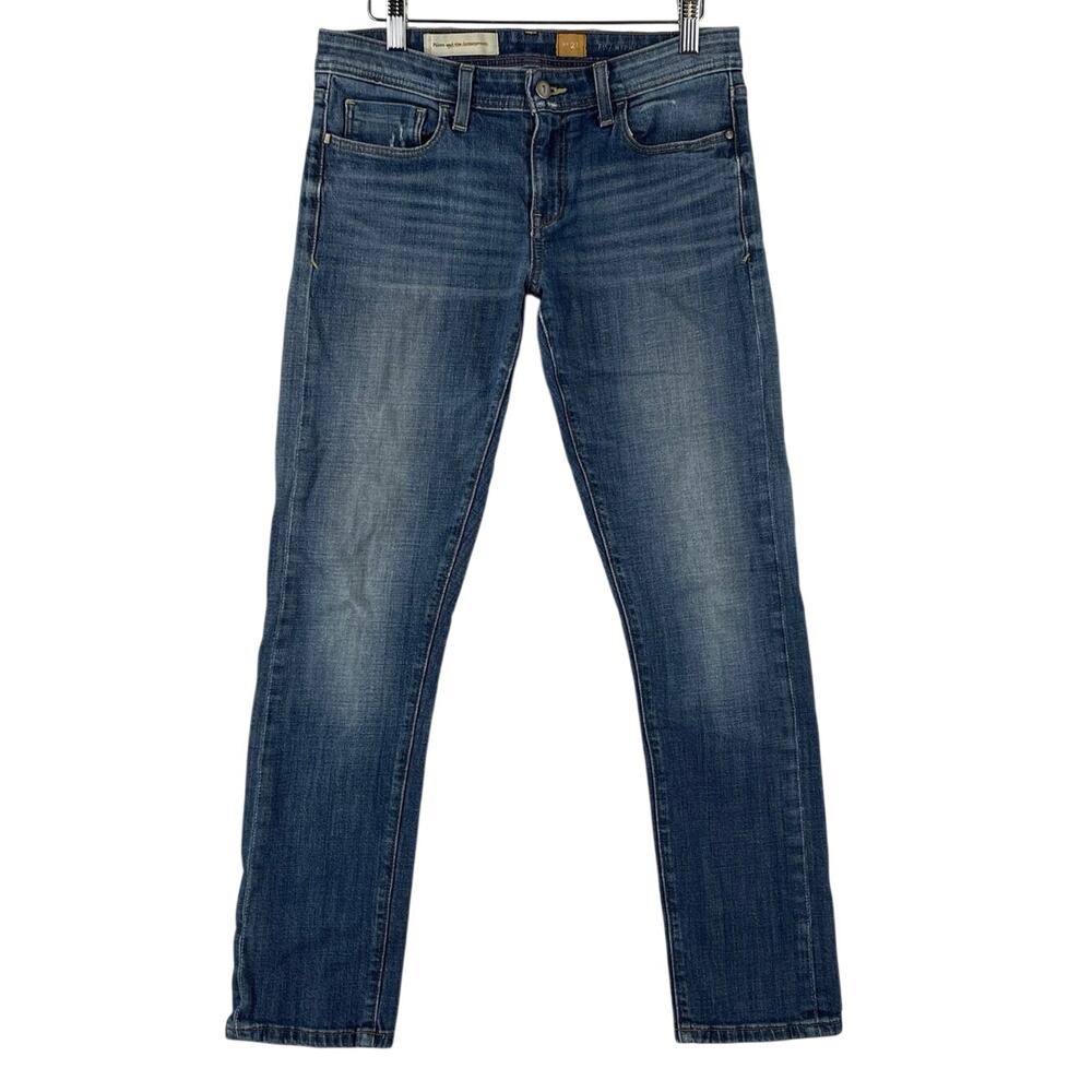 Pilcro and the Letterpress Womens Hyphen Jeans SZ 27 Blue Straight Leg Stretch